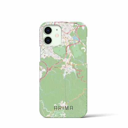 【有馬（兵庫県）】地図柄iPhoneケース（バックカバータイプ）