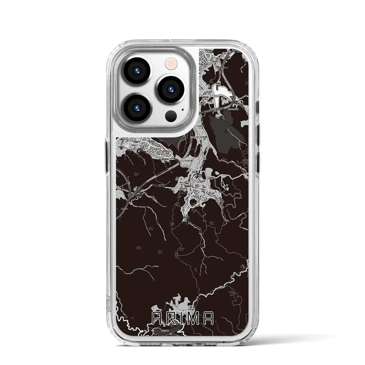 【有馬（兵庫県）】地図柄iPhoneケース（MagSafeタイプ）