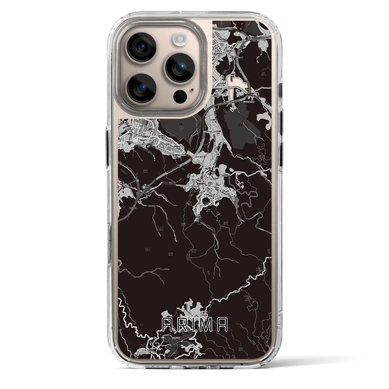 【有馬（兵庫県）】地図柄iPhoneケース（MagSafeタイプ）