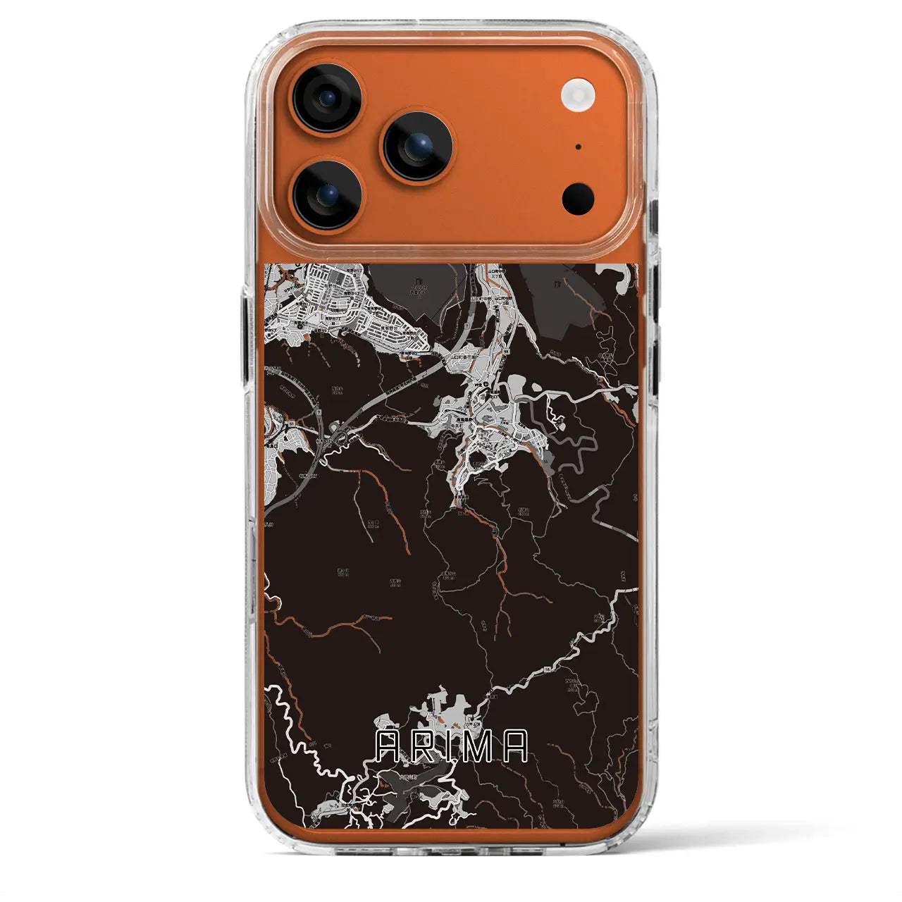 【有馬（兵庫県）】地図柄iPhoneケース（MagSafeタイプ）