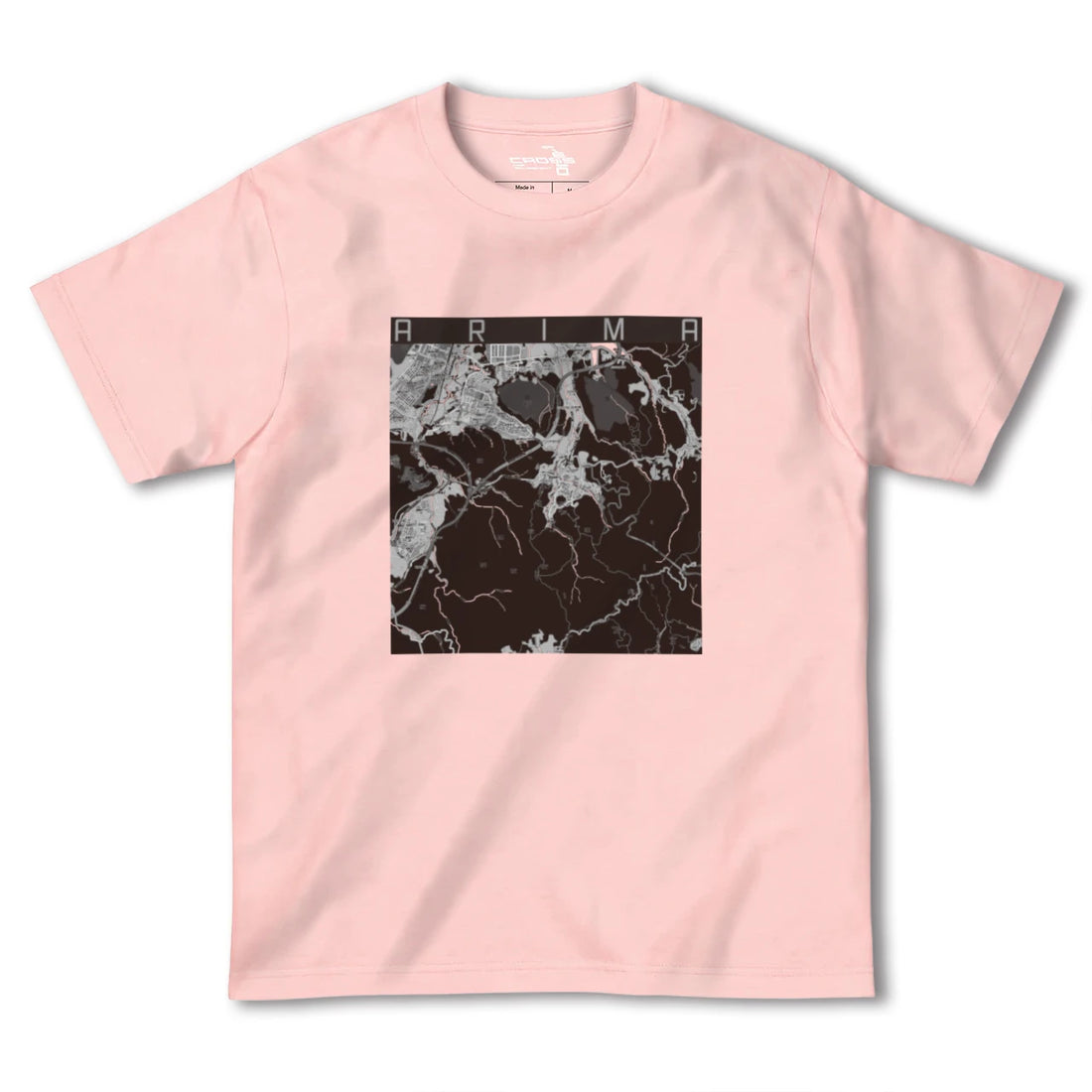 【有馬(兵庫県)】地図柄ヘビーウェイトTシャツ