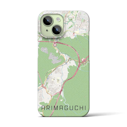 【有馬口（兵庫県）】地図柄iPhoneケース（バックカバータイプ）