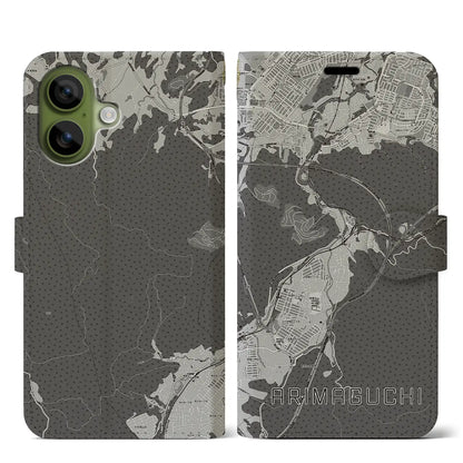 【有馬口（兵庫県）】地図柄iPhoneケース（手帳タイプ）