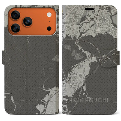 【有馬口（兵庫県）】地図柄iPhoneケース（手帳タイプ）