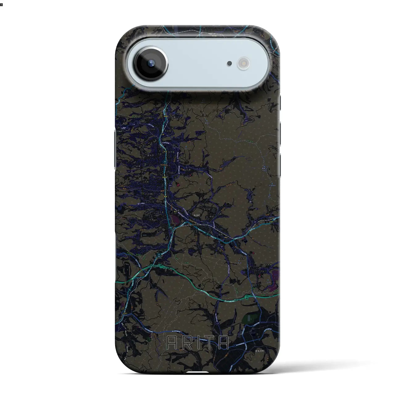 【有田（佐賀県）】地図柄iPhoneケース（バックカバータイプ）