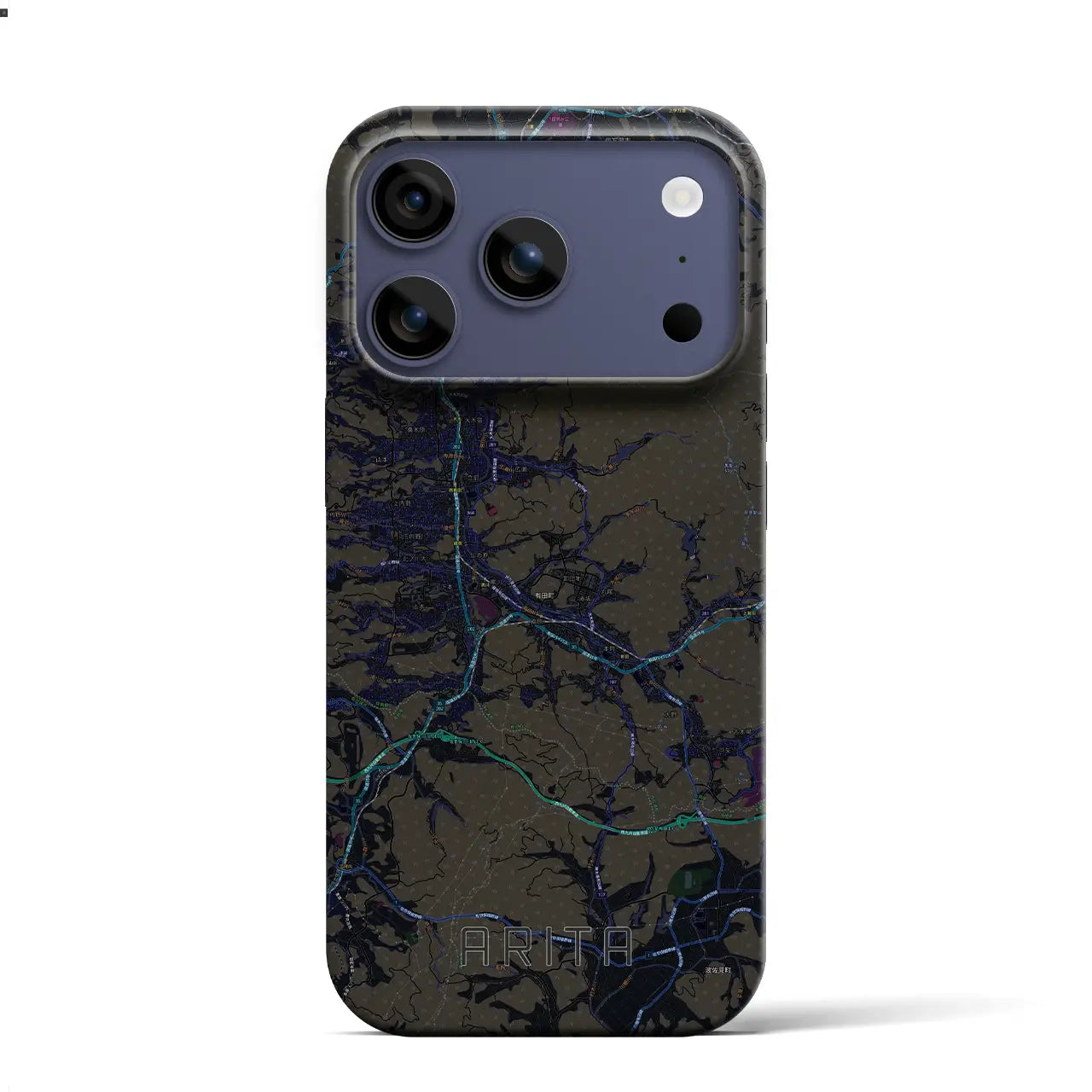 【有田（佐賀県）】地図柄iPhoneケース（バックカバータイプ）