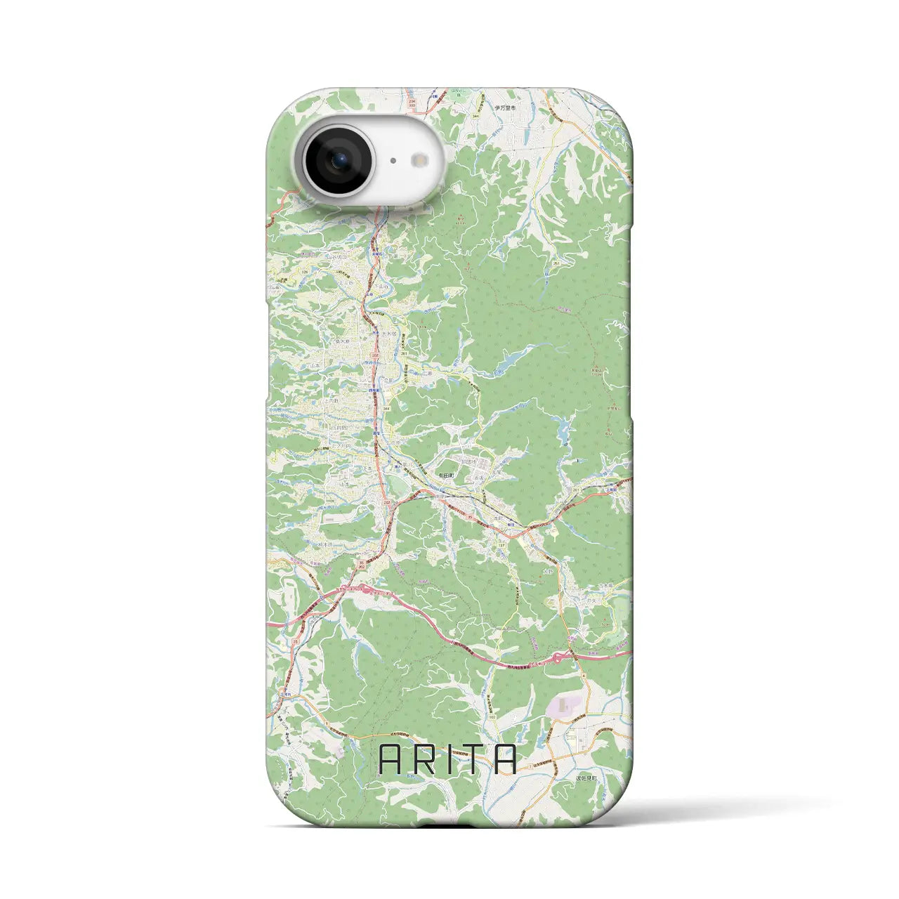 【有田（佐賀県）】地図柄iPhoneケース（バックカバータイプ）