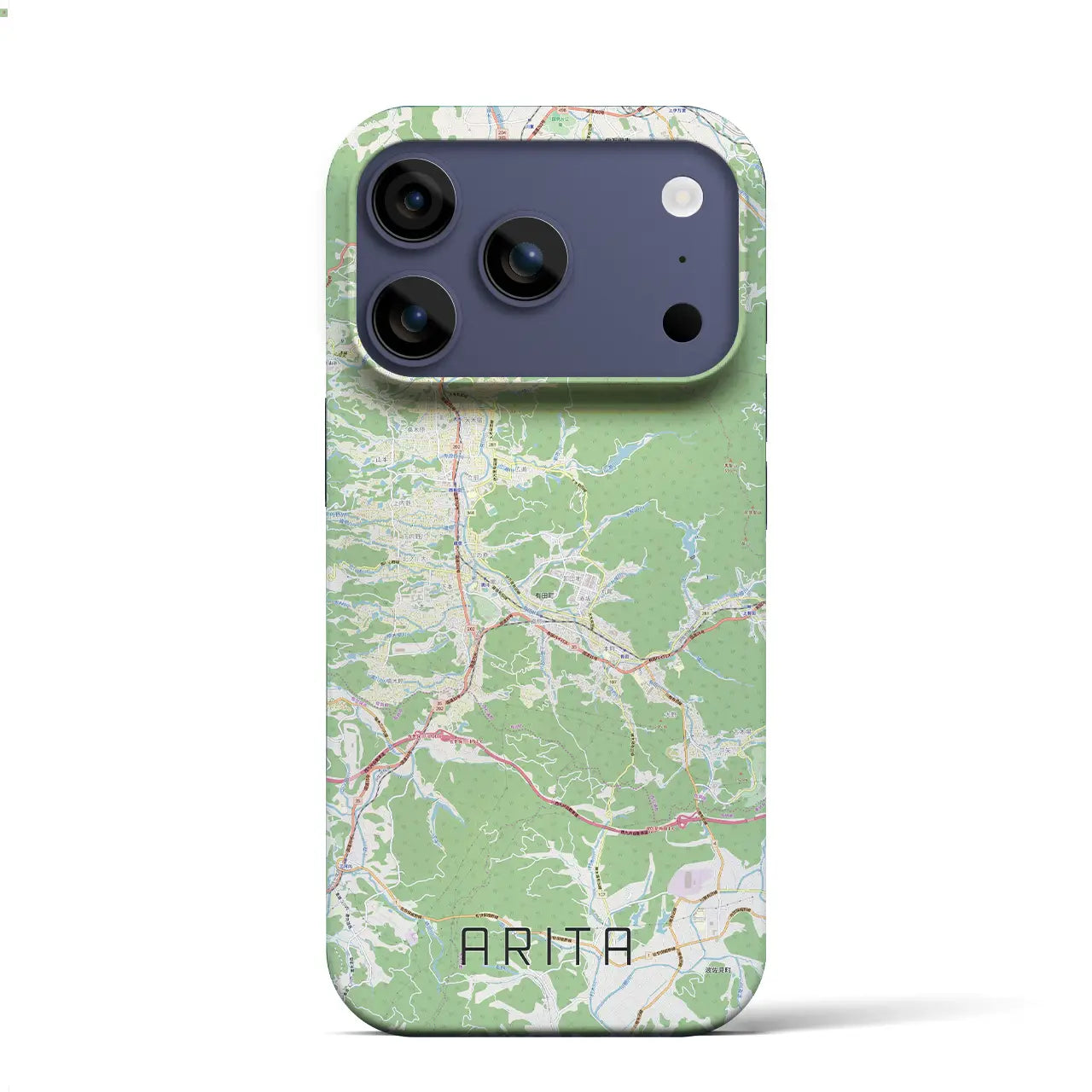 【有田（佐賀県）】地図柄iPhoneケース（バックカバータイプ）