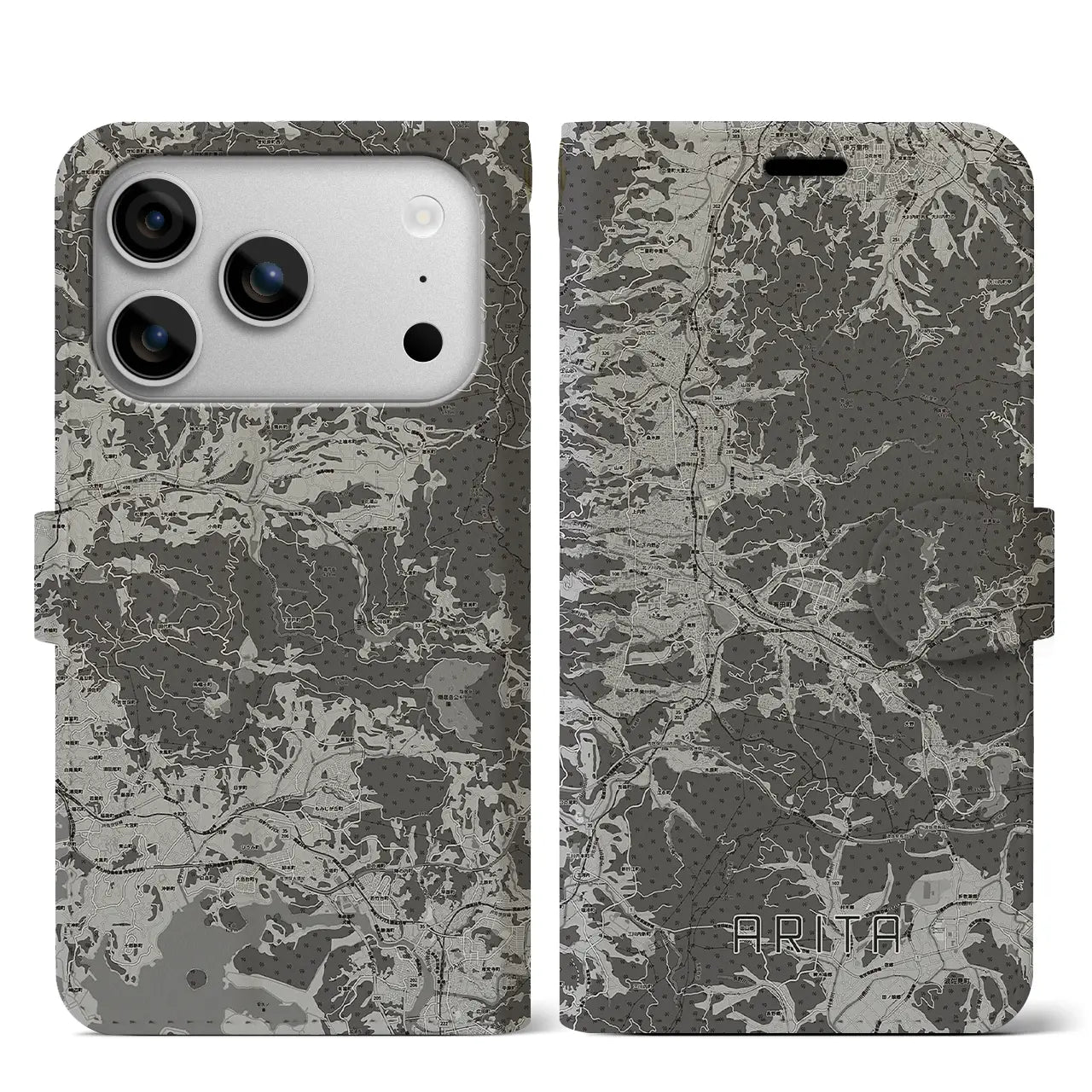 【有田（佐賀県）】地図柄iPhoneケース（手帳タイプ）