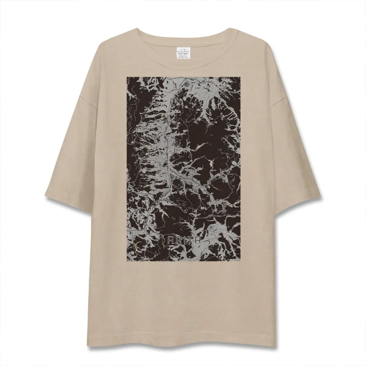 【有田（佐賀県）】地図柄ビッグシルエットTシャツ