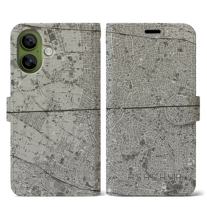 【阿佐ケ谷2（東京都）】地図柄iPhoneケース（手帳タイプ）