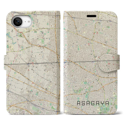 【阿佐ケ谷2（東京都）】地図柄iPhoneケース（手帳タイプ）