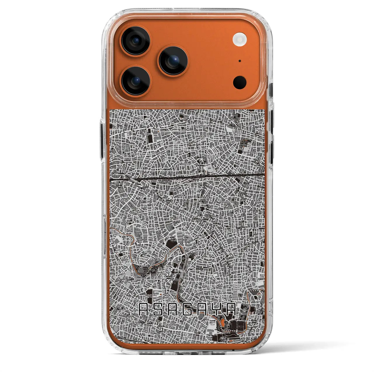 【阿佐ケ谷2（東京都）】地図柄iPhoneケース（MagSafeタイプ）