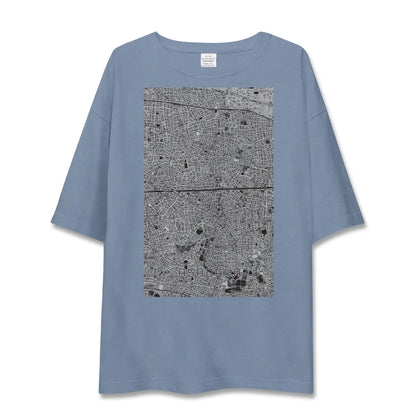 【阿佐ケ谷2（東京都）】地図柄ビッグシルエットTシャツ