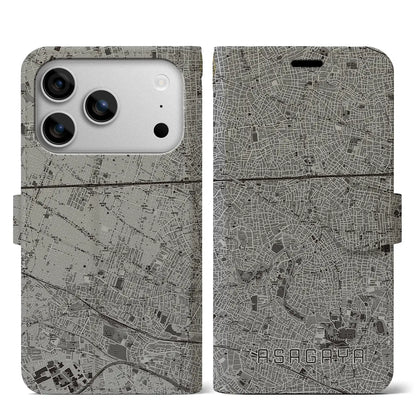 【阿佐ケ谷（東京都）】地図柄iPhoneケース（手帳タイプ）