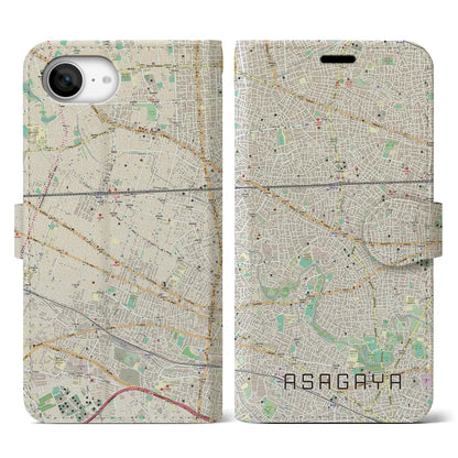 【阿佐ケ谷（東京都）】地図柄iPhoneケース（手帳タイプ）