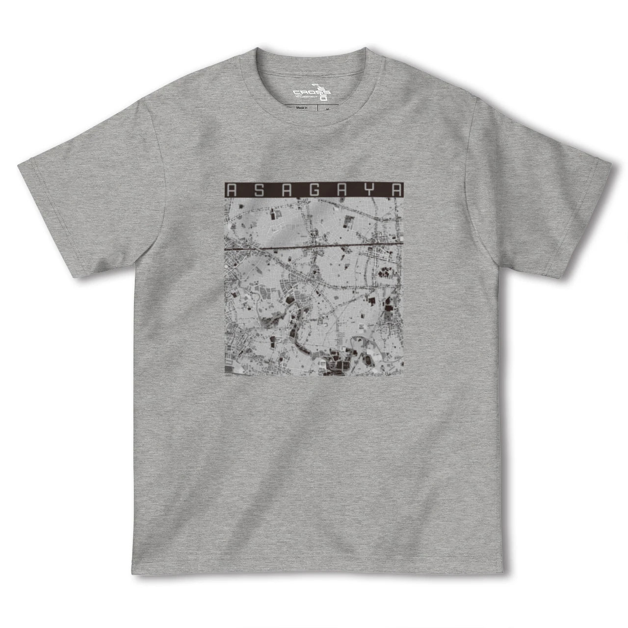 【阿佐ケ谷（東京都）】地図柄ヘビーウェイトTシャツ