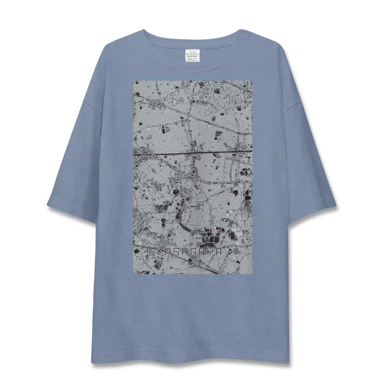 【阿佐ケ谷（東京都）】地図柄ビッグシルエットTシャツ