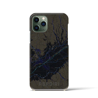 【あさぎり（熊本県）】地図柄iPhoneケース（バックカバータイプ）