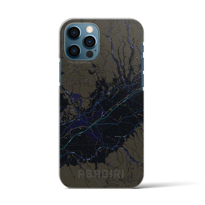 【あさぎり（熊本県）】地図柄iPhoneケース（バックカバータイプ）