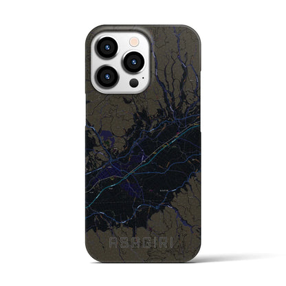 【あさぎり（熊本県）】地図柄iPhoneケース（バックカバータイプ）