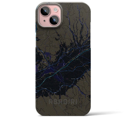 【あさぎり（熊本県）】地図柄iPhoneケース（バックカバータイプ）