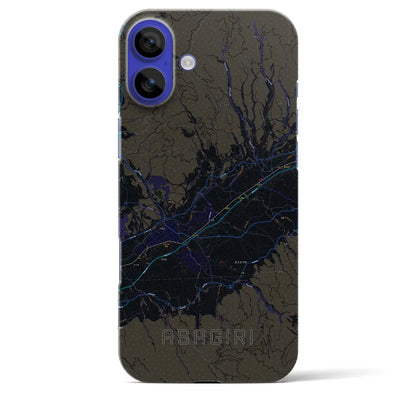 【あさぎり（熊本県）】地図柄iPhoneケース（バックカバータイプ）