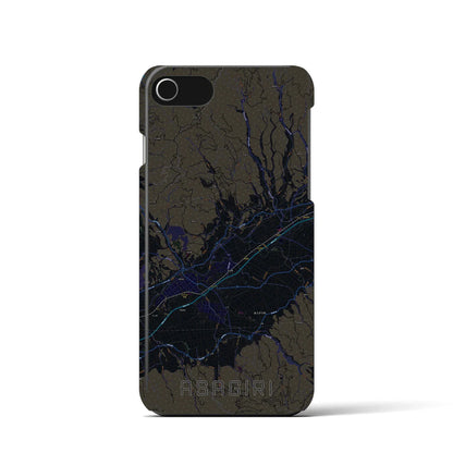 【あさぎり（熊本県）】地図柄iPhoneケース（バックカバータイプ）