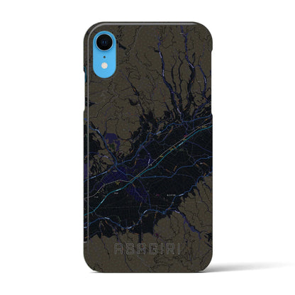 【あさぎり（熊本県）】地図柄iPhoneケース（バックカバータイプ）