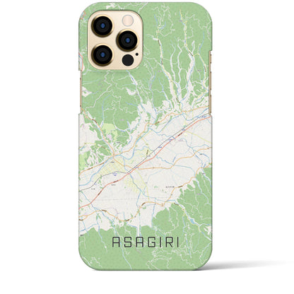 【あさぎり（熊本県）】地図柄iPhoneケース（バックカバータイプ）