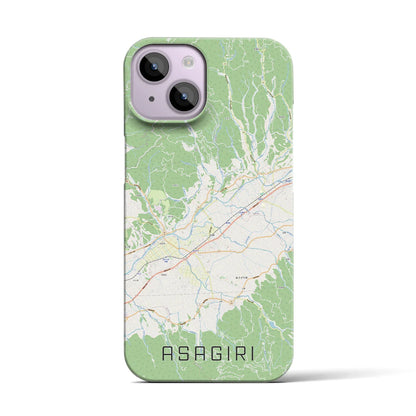 【あさぎり（熊本県）】地図柄iPhoneケース（バックカバータイプ）