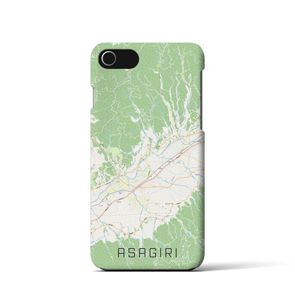 【あさぎり（熊本県）】地図柄iPhoneケース（バックカバータイプ）