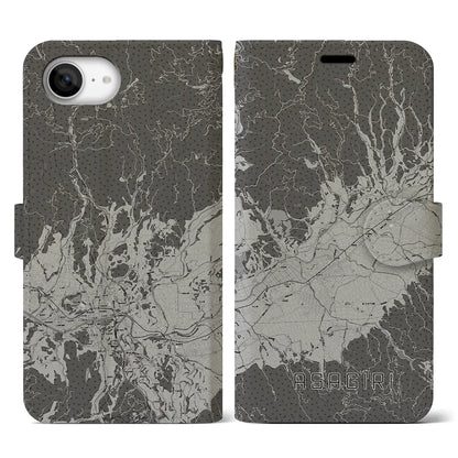 【あさぎり（熊本県）】地図柄iPhoneケース（手帳タイプ）