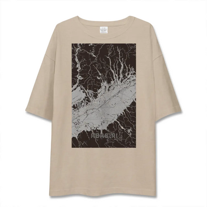 【あさぎり（熊本県）】地図柄ビッグシルエットTシャツ
