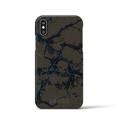 【朝来（兵庫県）】地図柄iPhoneケース（バックカバータイプ）