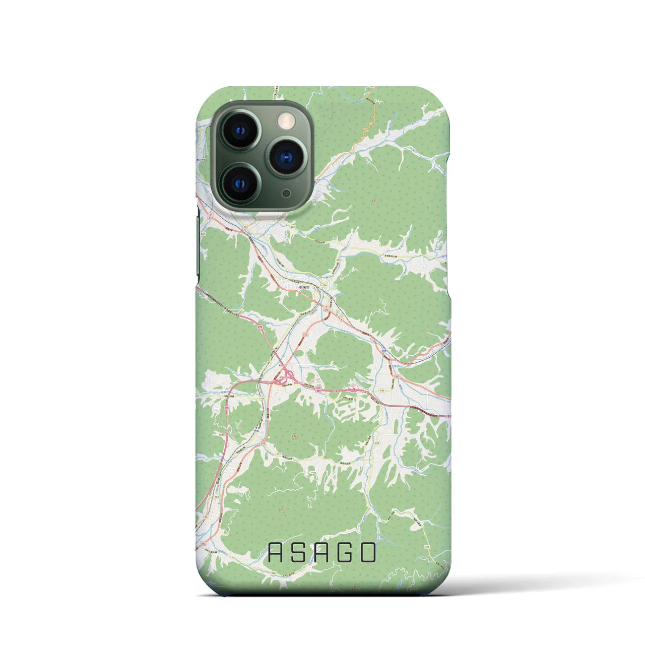 【朝来（兵庫県）】地図柄iPhoneケース（バックカバータイプ）