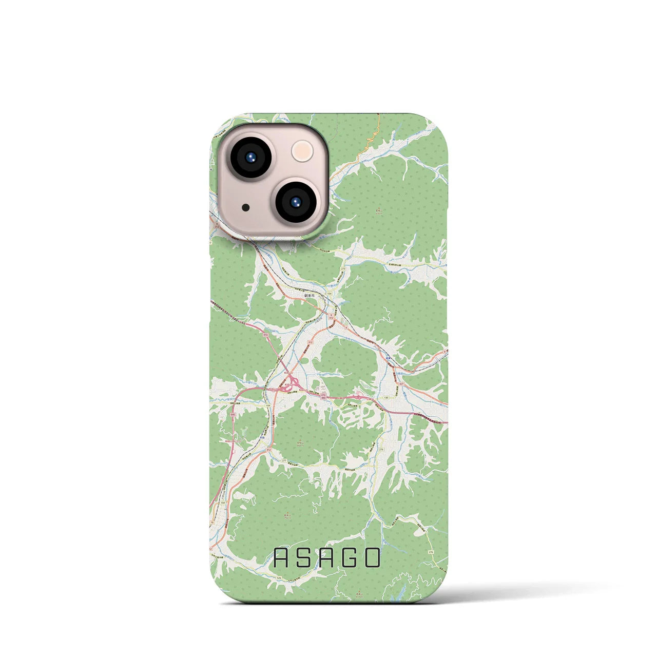 【朝来（兵庫県）】地図柄iPhoneケース（バックカバータイプ）