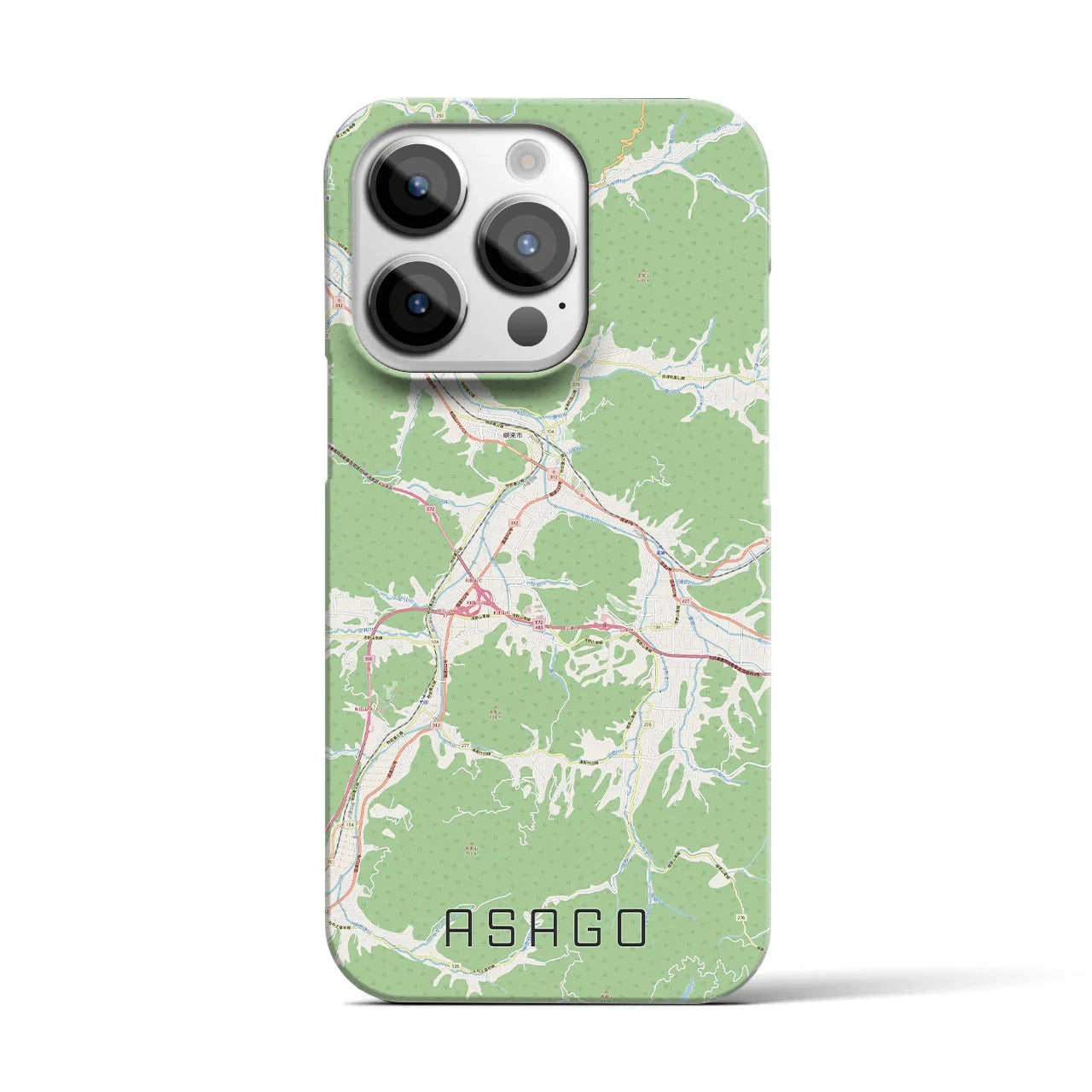 【朝来（兵庫県）】地図柄iPhoneケース（バックカバータイプ）