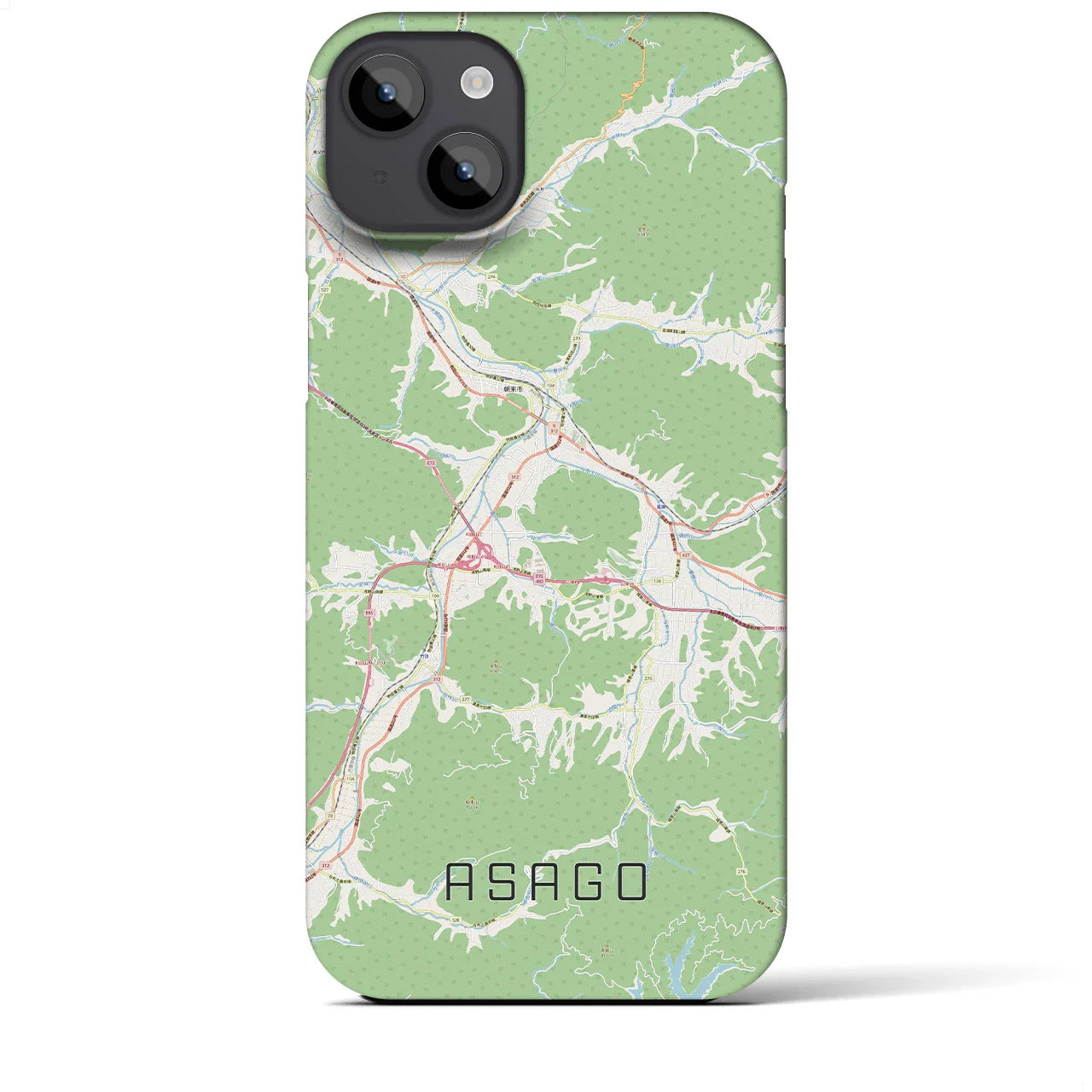 【朝来（兵庫県）】地図柄iPhoneケース（バックカバータイプ）