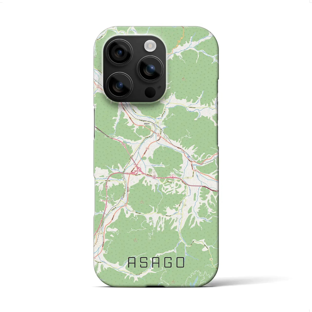 【朝来（兵庫県）】地図柄iPhoneケース（バックカバータイプ）