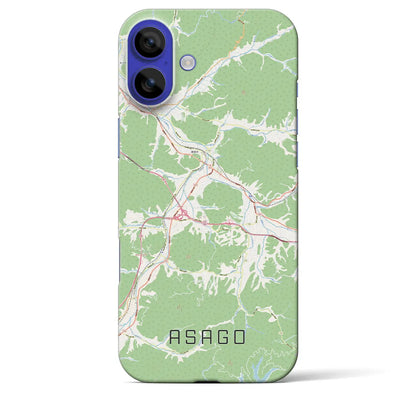 【朝来（兵庫県）】地図柄iPhoneケース（バックカバータイプ）ブラック・iPhone 16 Pro Max 用