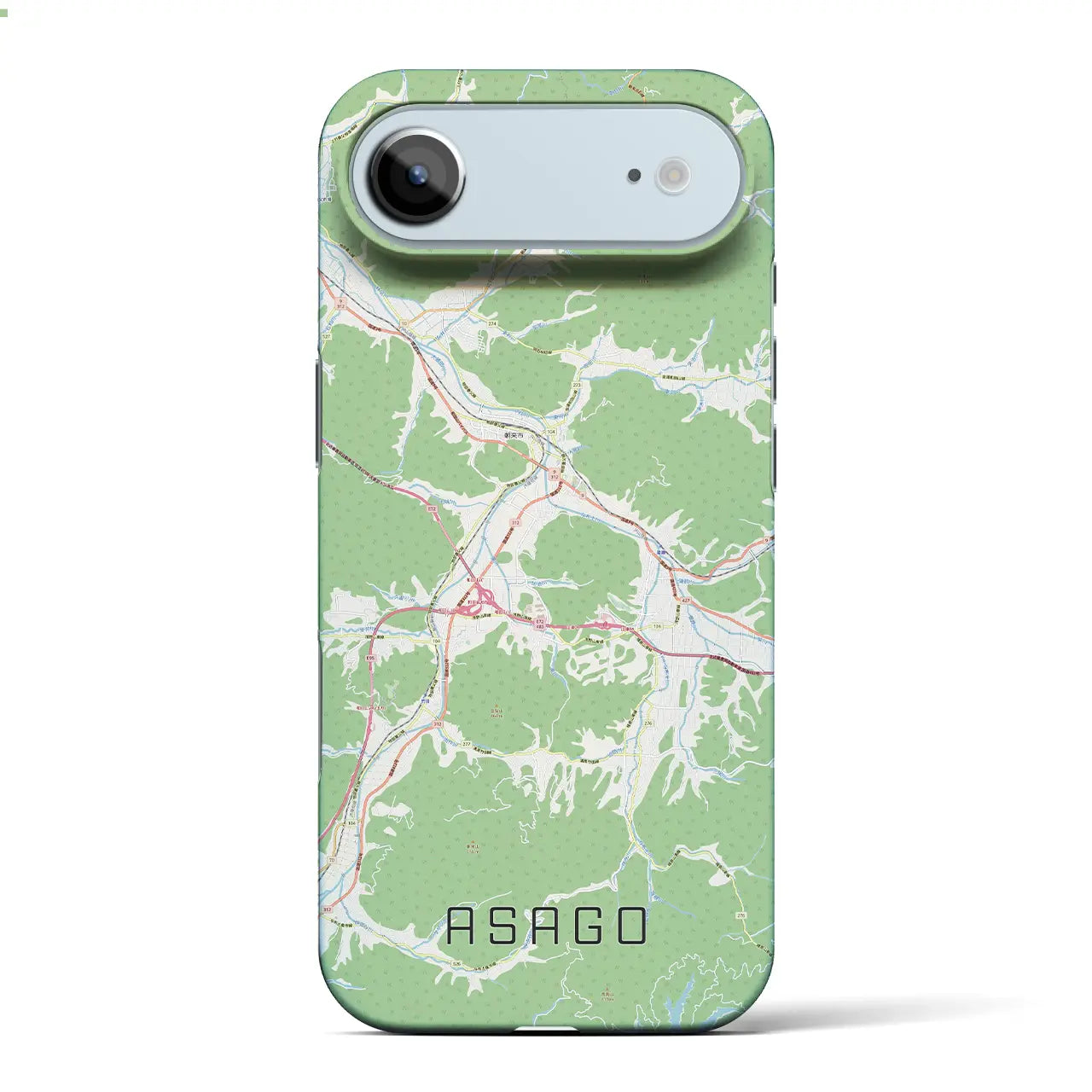 【朝来（兵庫県）】地図柄iPhoneケース（バックカバータイプ）