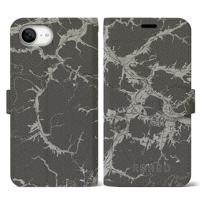 【朝来（兵庫県）】地図柄iPhoneケース（手帳タイプ）