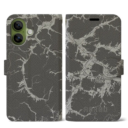 【朝来（兵庫県）】地図柄iPhoneケース（手帳タイプ）