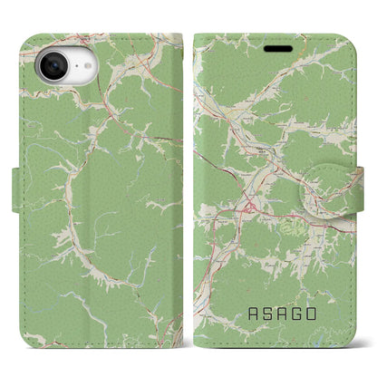 【朝来（兵庫県）】地図柄iPhoneケース（手帳タイプ）