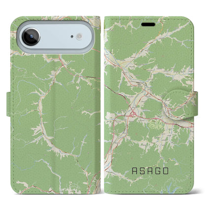 【朝来（兵庫県）】地図柄iPhoneケース（手帳タイプ）