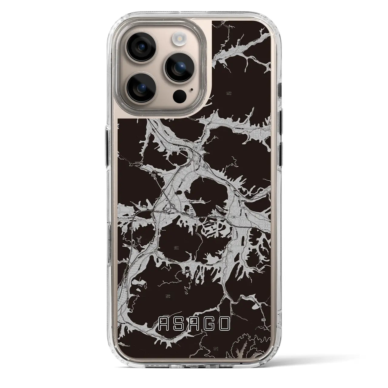 【朝来（兵庫県）】地図柄iPhoneケース（MagSafeタイプ）