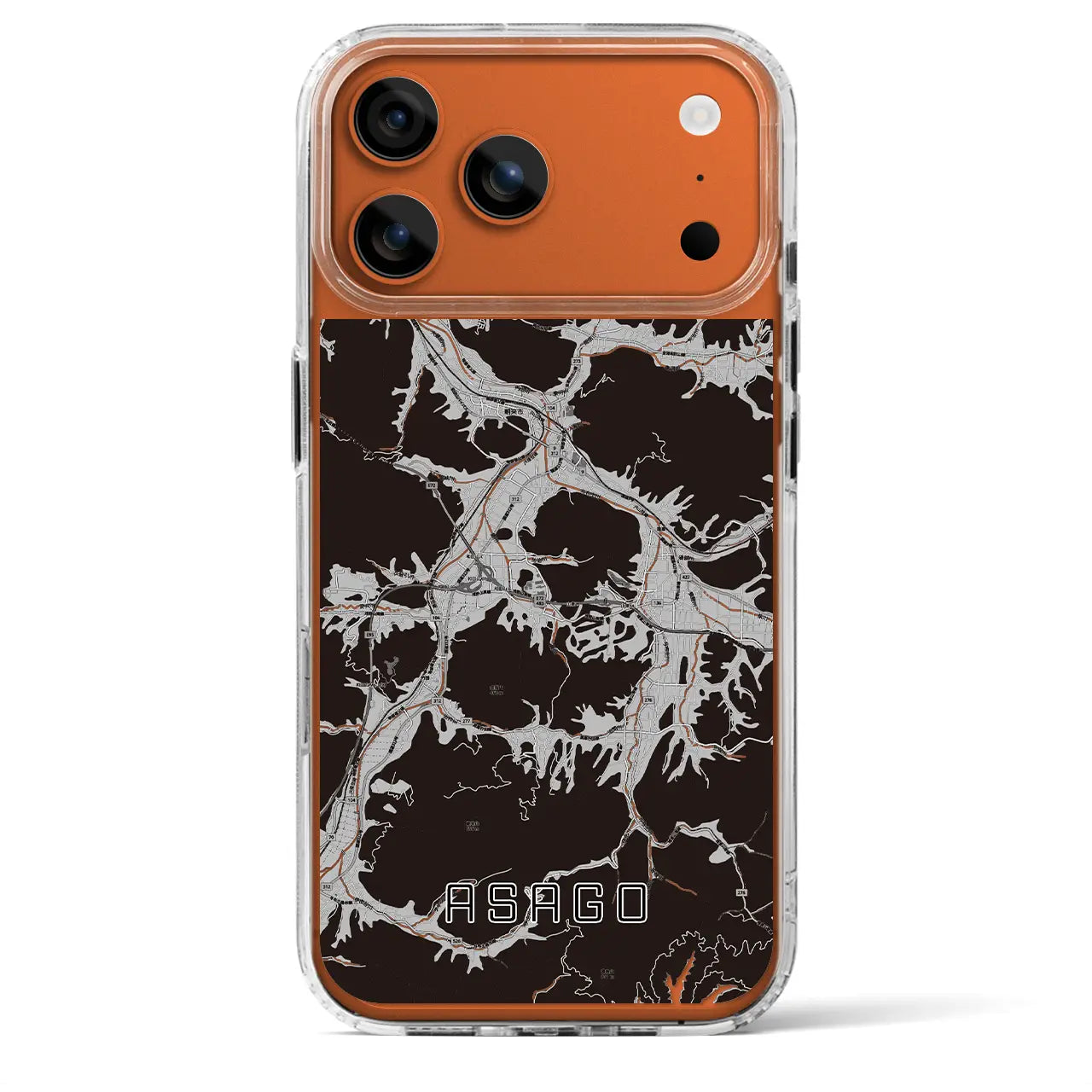 【朝来（兵庫県）】地図柄iPhoneケース（MagSafeタイプ）