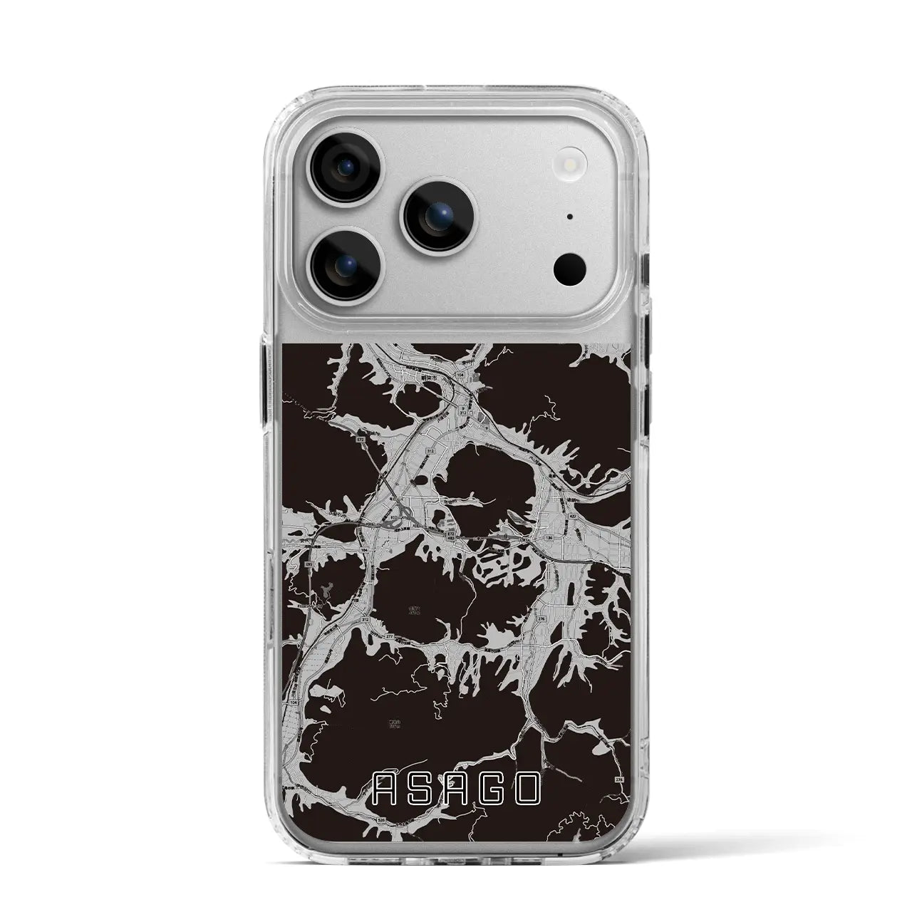 【朝来（兵庫県）】地図柄iPhoneケース（MagSafeタイプ）