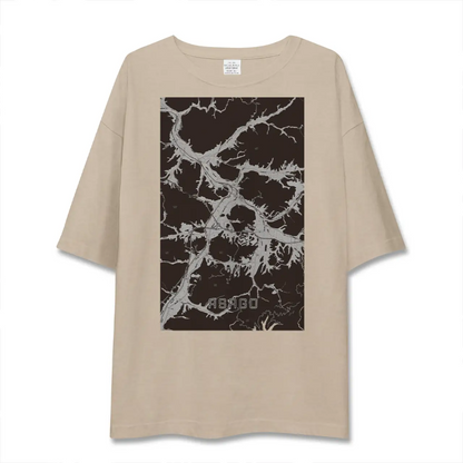 【朝来（兵庫県）】地図柄ビッグシルエットTシャツ